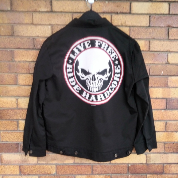 Hot Leathers Biker Jacket Ride Hardcore 3 Sizes - Picture 3 of 8